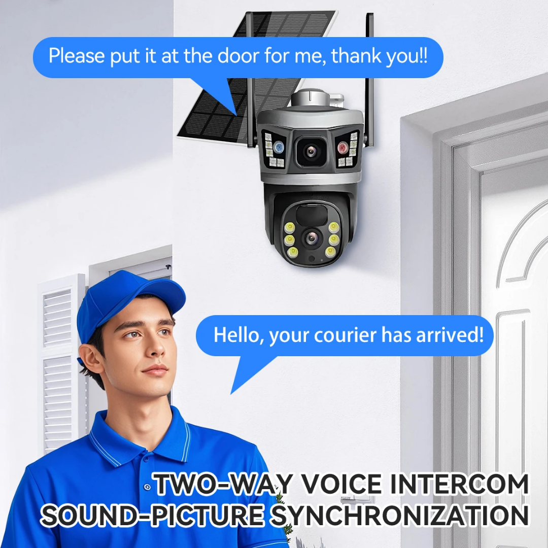 Camera de video-surveillance solaire Calus Triple vision  VC 17- Transmission par téléphone portable