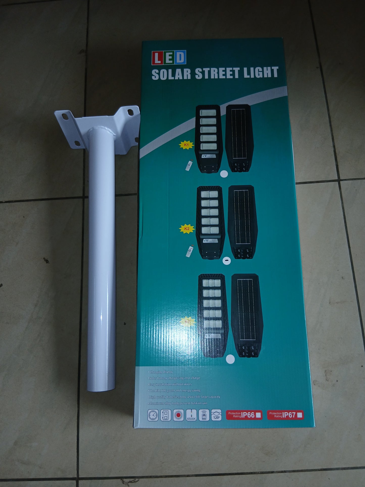 Lampadaire solaire 1000W Ultra lumineux Haute Qualité