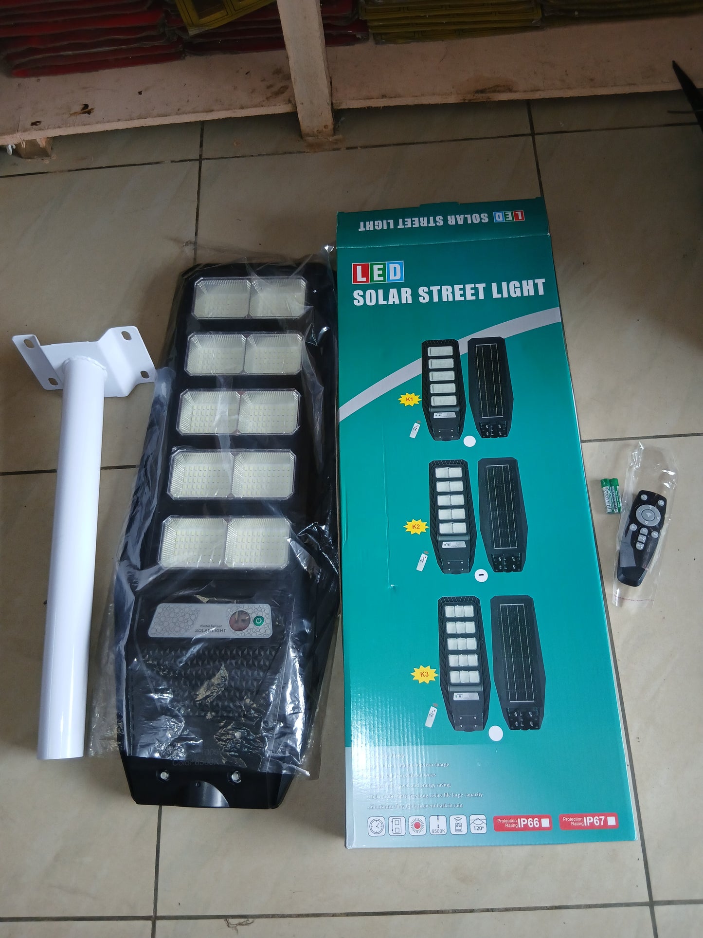 Lampadaire solaire 1000W Ultra lumineux Haute Qualité