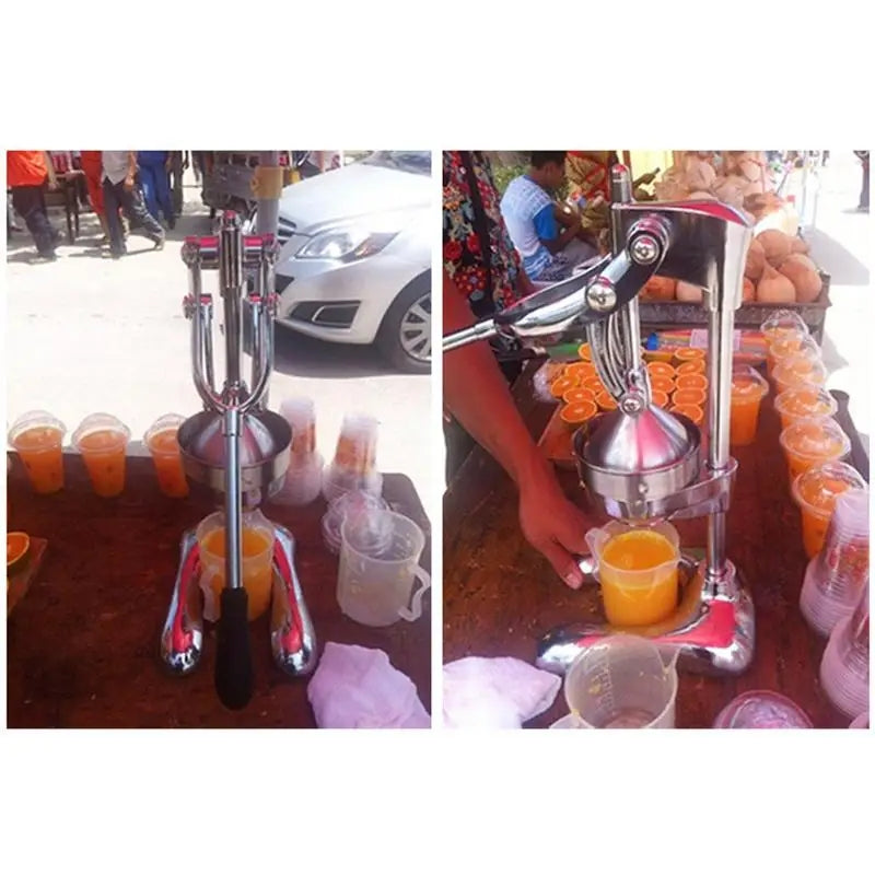 Presse - agrumes manuelle en acier inoxydable