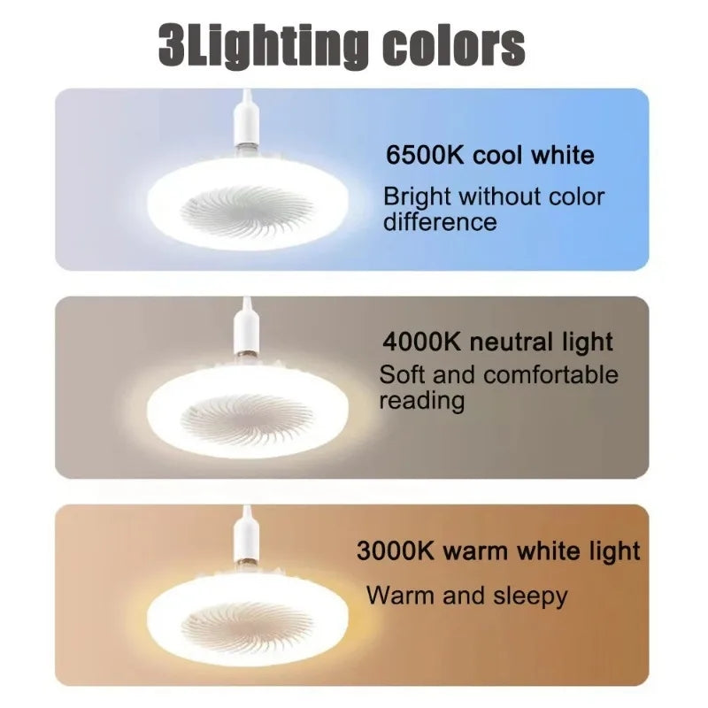 VENTILATEUR DE PLAFOND A LAMP INTEGREE( Multifonctions 30W-220V)