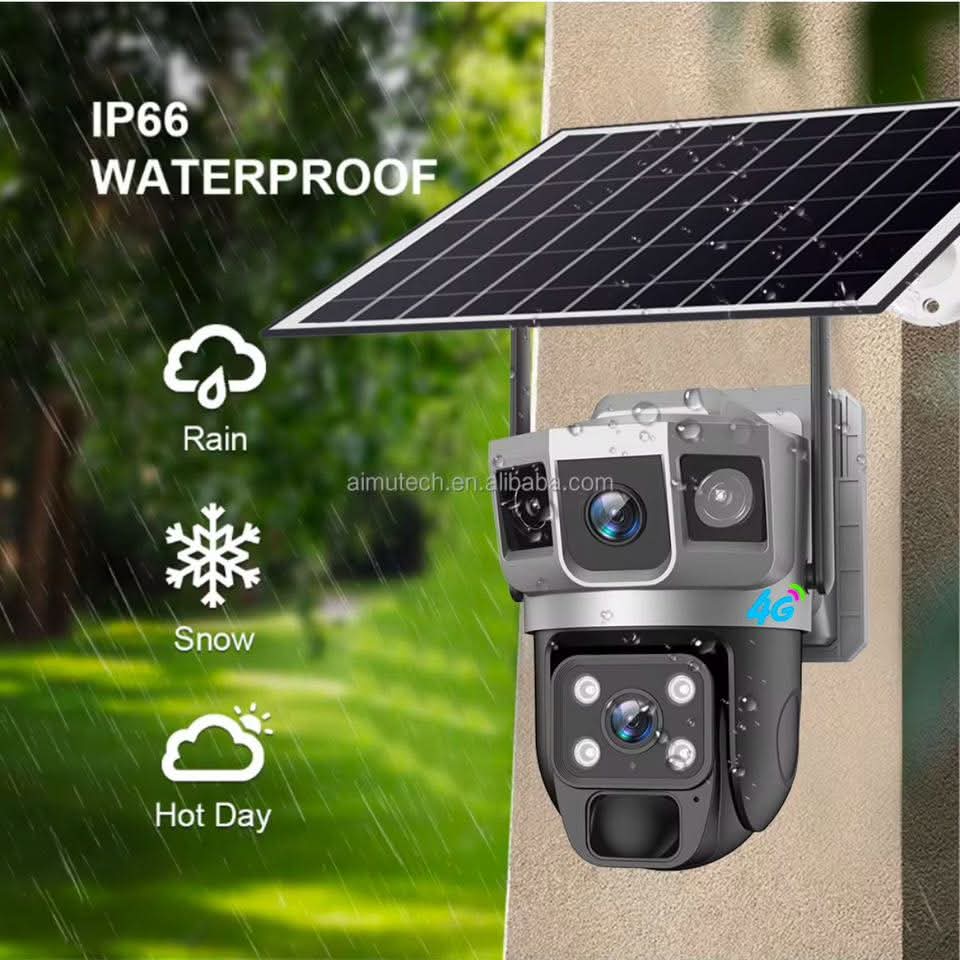 Camera de video-surveillance solaire Calus Triple vision  VC 17- Transmission par téléphone portable