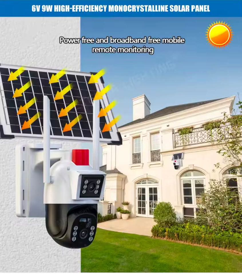 Camera de video-surveillance solaire Calus Triple vision  VC 17- Transmission par téléphone portable