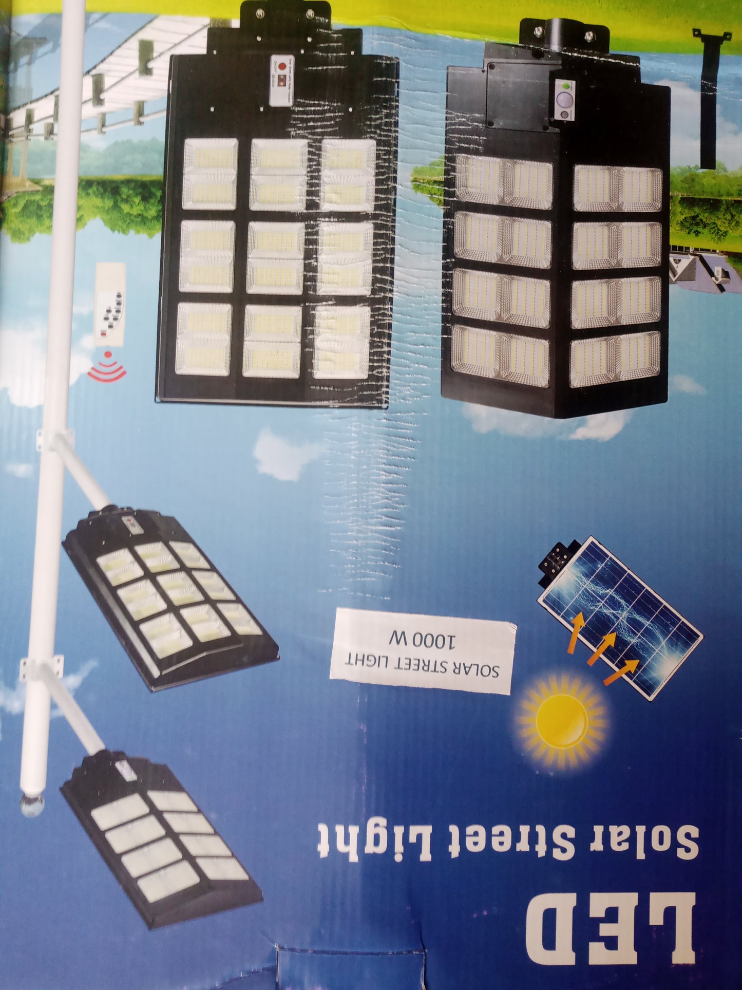 Lampadaire solaire 2000W  Original ultra puissant