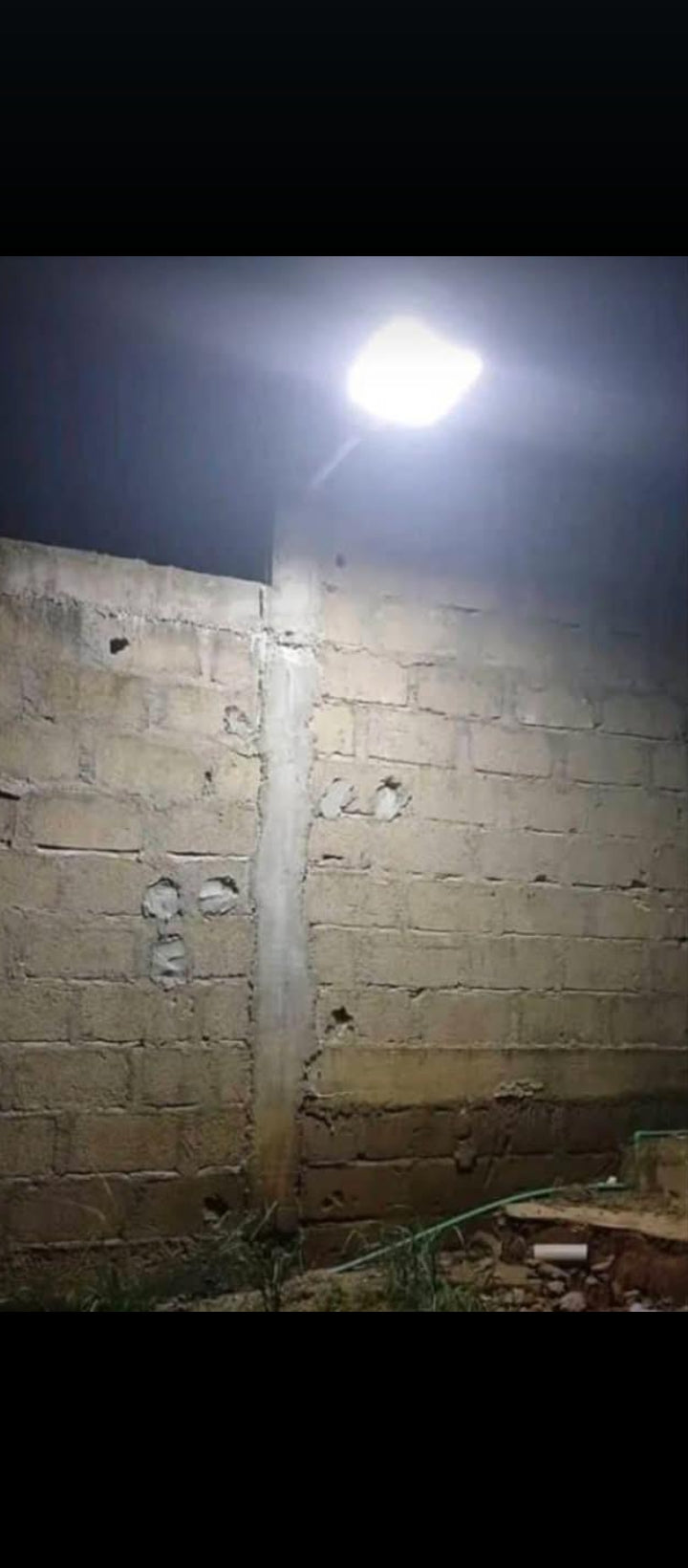 Éclairage 2000W  dans un chantier à cocody