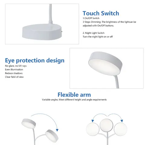 Lampe de table multi-usage Rechargeable
