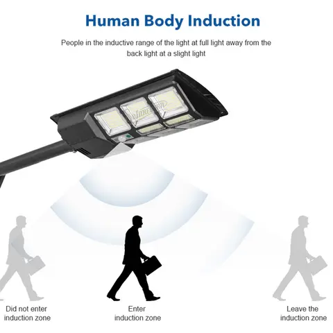LAMPADAIRE SOLAIRE 500W (Technologie avancée grande autonomie)