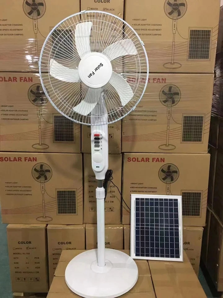 Ventilateur solaire 16 pouces  25W 100-240V (Solar stand fan)