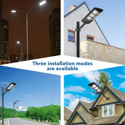 LAMPADAIRE SOLAIRE 500W (Technologie avancée grande autonomie)