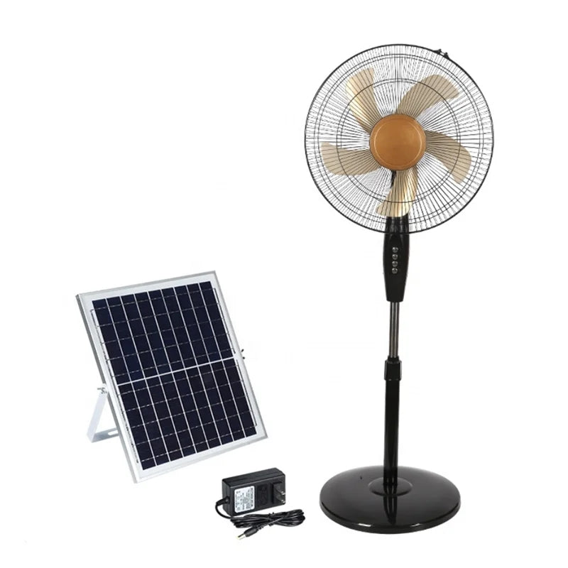 Ventilateur solaire 16 pouces  25W 100-240V (Solar stand fan)