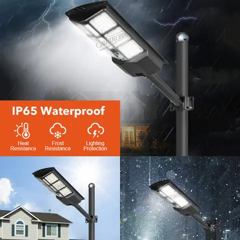 LAMPADAIRE SOLAIRE 500W (Technologie avancée grande autonomie)